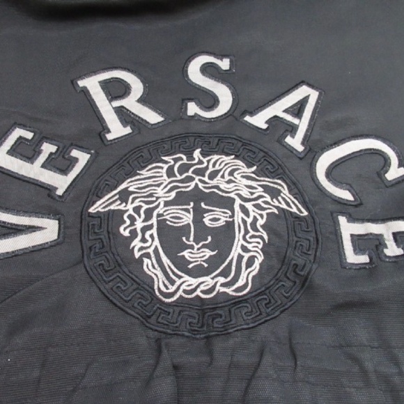 VERSACE Light Zip-Up Black Jacket w COA - Picture 2 of 8